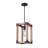 Aalyah 1 - Light Black/Brown Lantern Pendant