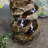  Rock and Log Tabletop Rustic Tabletop Fountain with LEDs
