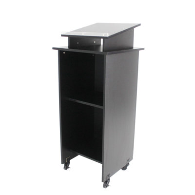 44" Wood Full Podium with Wheels