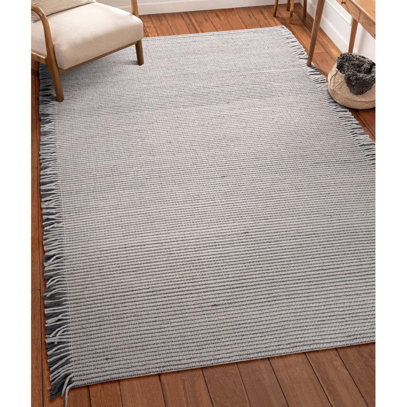 Tapis rectangulaire en laine Tahar, Rectangle 4 pi x 5 pi 11 po