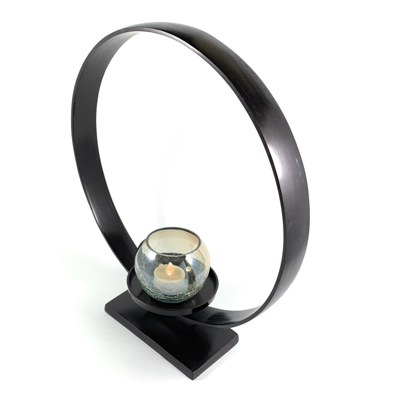 Plat en métal ring, Noir