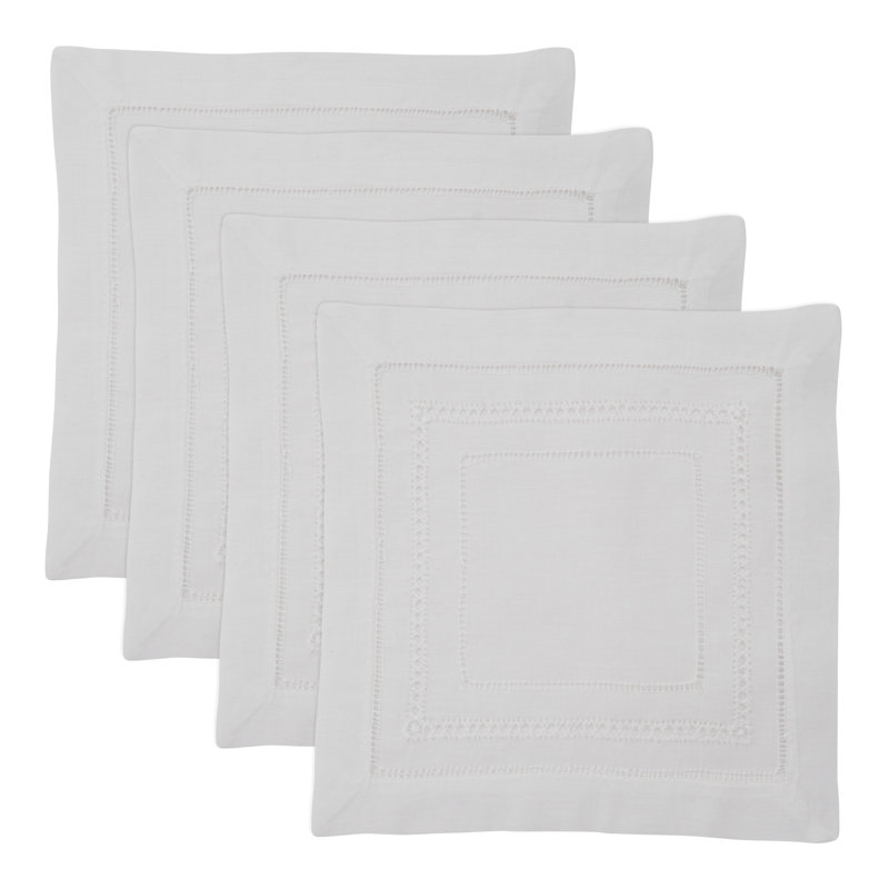 Galucia Collection Embroidered Square Napkin, 20" W x 20" L