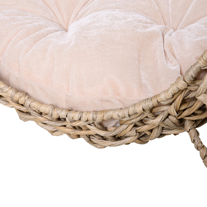 Lit surélevé pour chat, beige avec un intérieur confortable et confortable