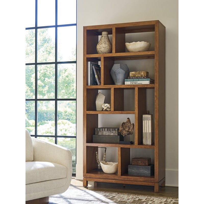 La Costa Solid Wood Geometric Bookcase