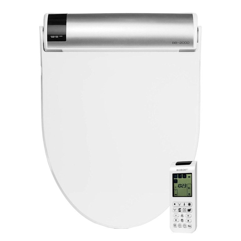 BB2000 Bidet Toilet Seat, Heated Seat, Warm Air Dryer and Temperature Control + 2 Towels, Elongated