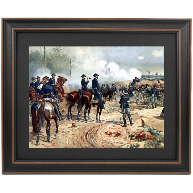 Le siège d'Atlanta par Henry Alexander Ogden, H 20 po x l 24 po