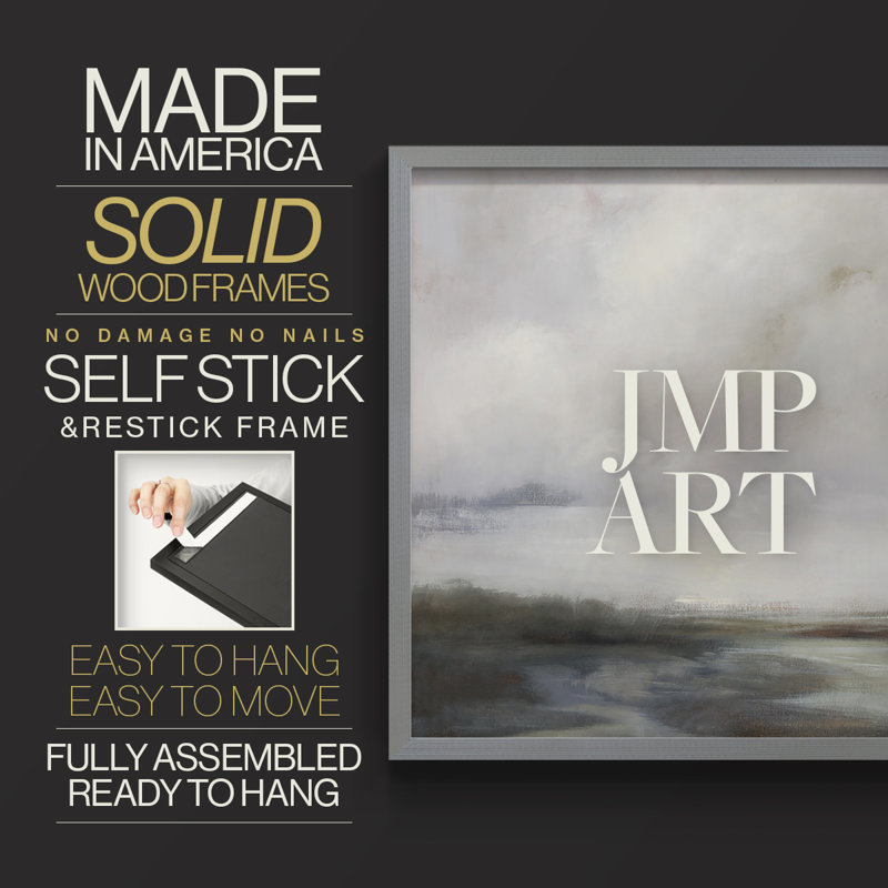 Light Effects VII V1 -Framed Print - Restickable, Grey, 22" H x 28" W