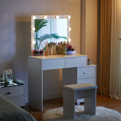 Notification Dressing Table with Mirror