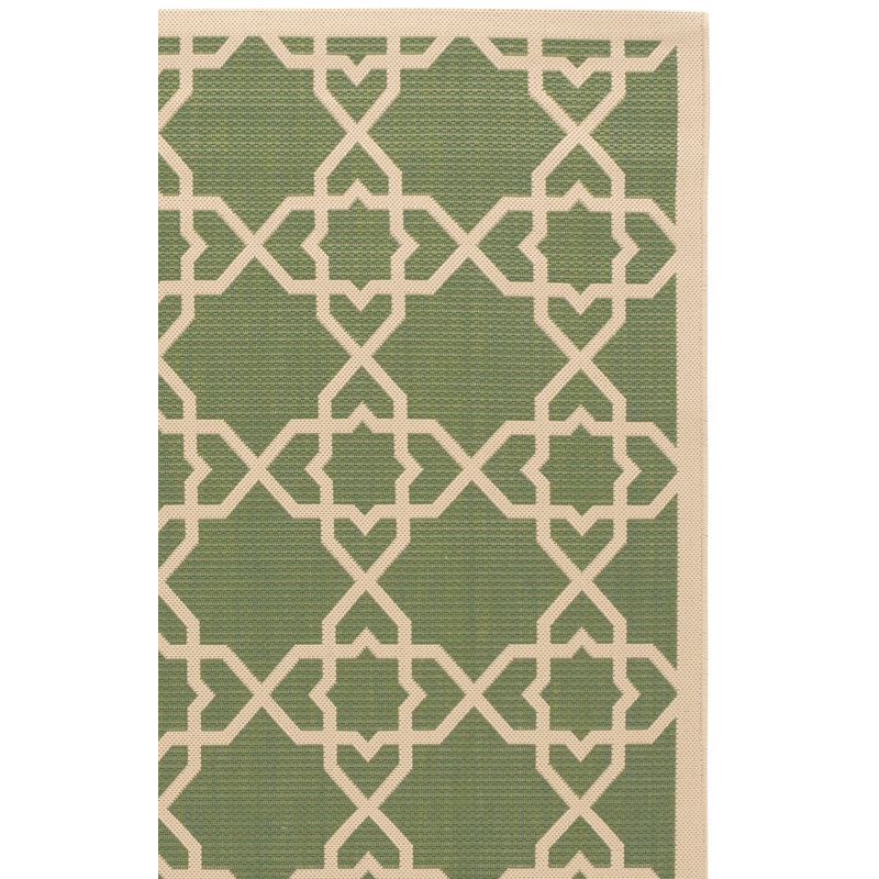 Dirks Performance Geometric Indoor/Outdoor Area Rug, Square 6'7"