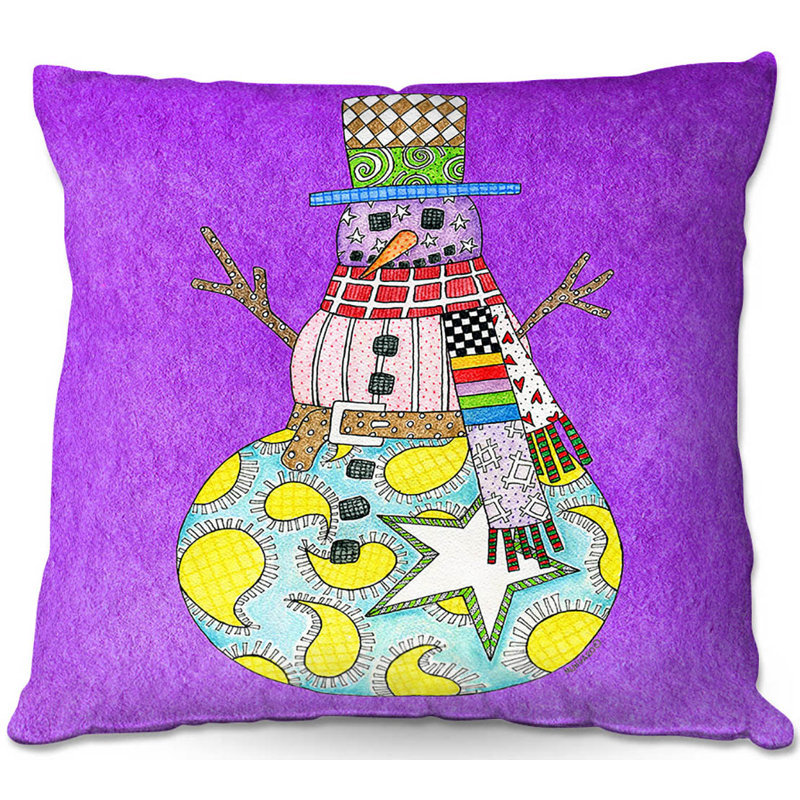 Reversible Throw Pillow, 18" x 18", Watermelon