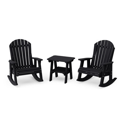 Ensemble de chaises berçantes 3 pièces avec table d'appoint Heritage Adirondack Heritage