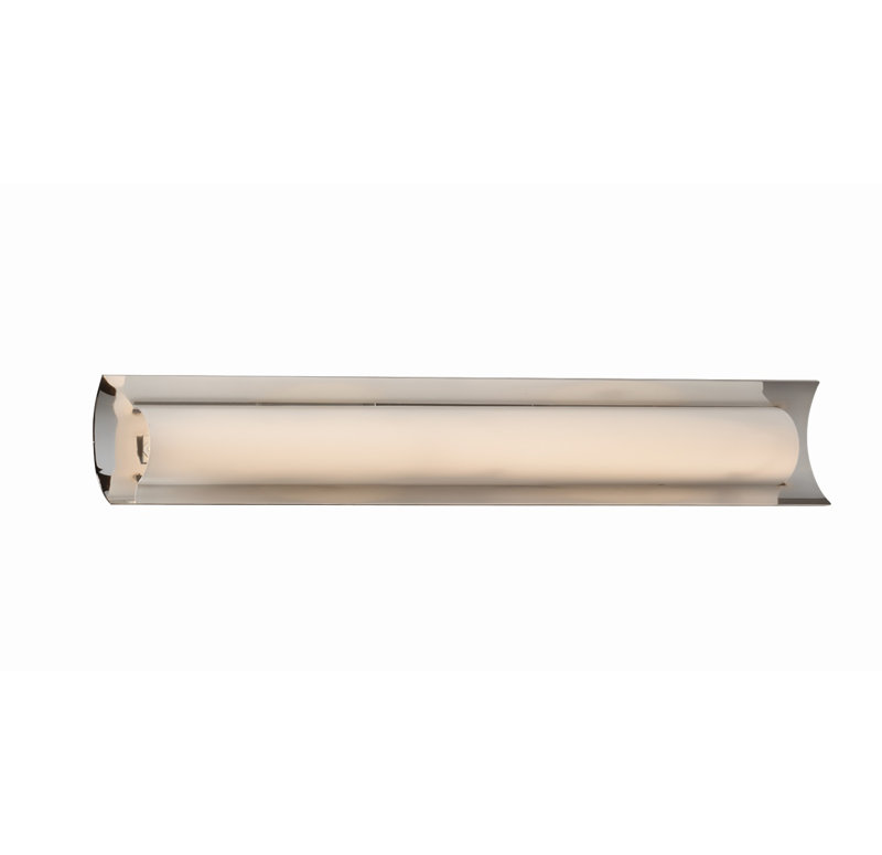 Carlotte Dimmable Bath Bar, Brushed Nickel, Opal