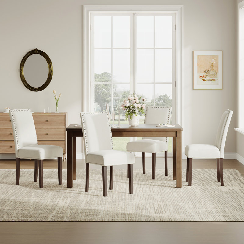Chaises de salle à manger Parsons, 4, Beige