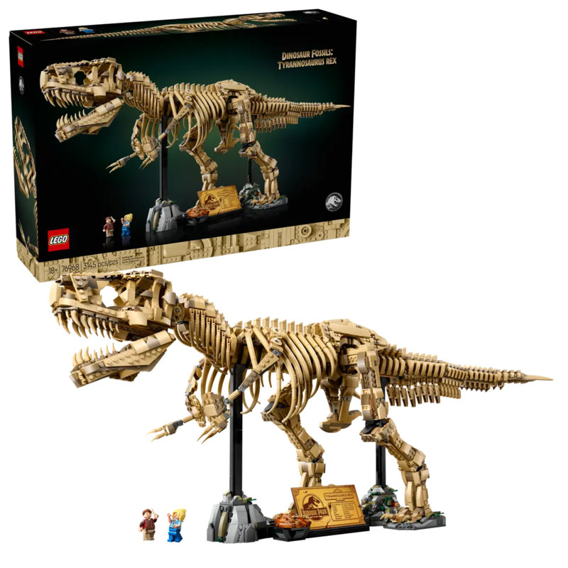 LEGO Jurassic World Dinosaur Fossils, Tyrannosaurus Rex Building Set for Adults