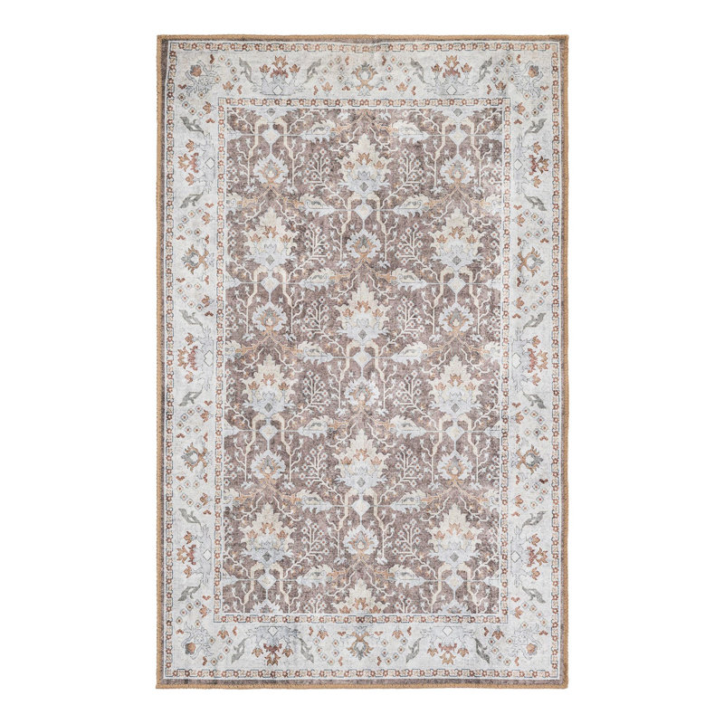 Bungalow Rose Dinah Timeless Rug, Rectangle 3 pi 6 po x 5 pi 6 po