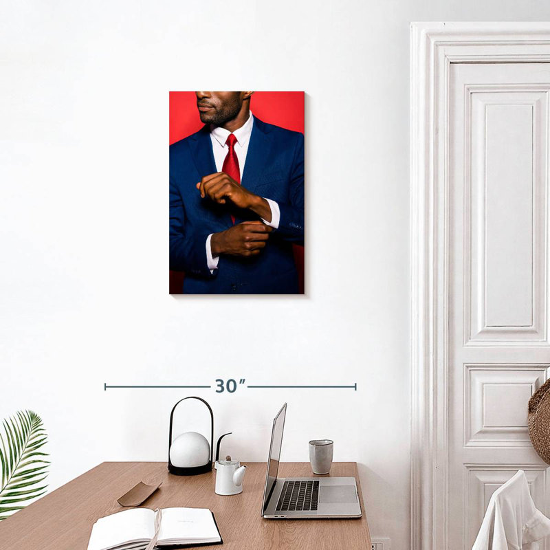 Shuttleworth Man In Blue Suit, 24" H x 16" W