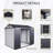 Resin Outdoor Storage Shed Waterproof Shed with Floor & Two Windows & Lockable Door, Tool Shed for Garden, Patio, Backyard-113876319-113876322
