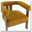 Fauteuil d'appoint rembourré en velours-1589565398