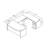 106.3'' Height Adjustable U-Shaped Executive Desk with File Cabinets-111595854