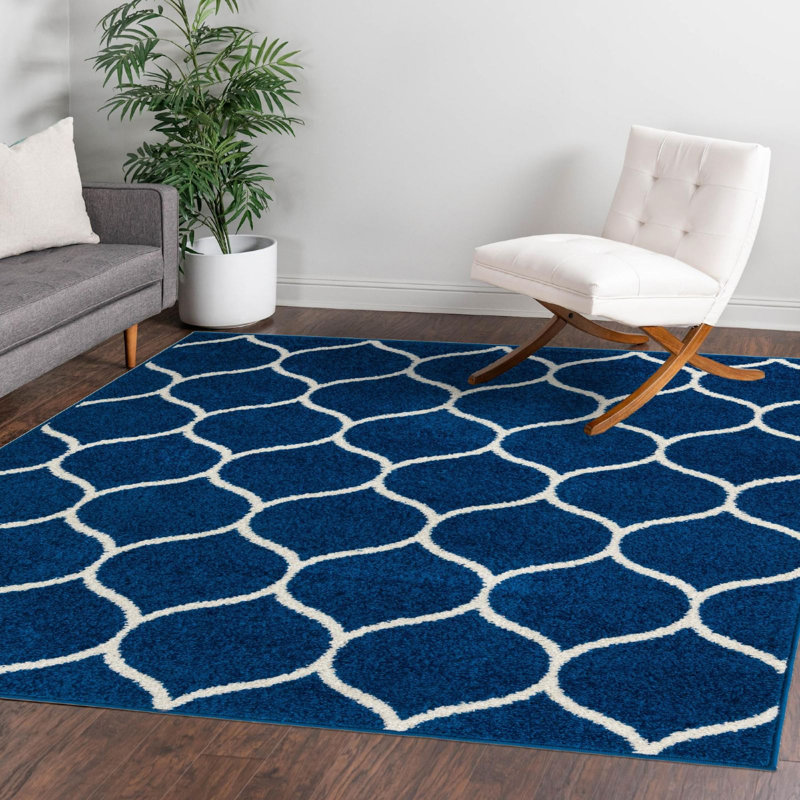 Geometric Indoor Rug, Square 6'