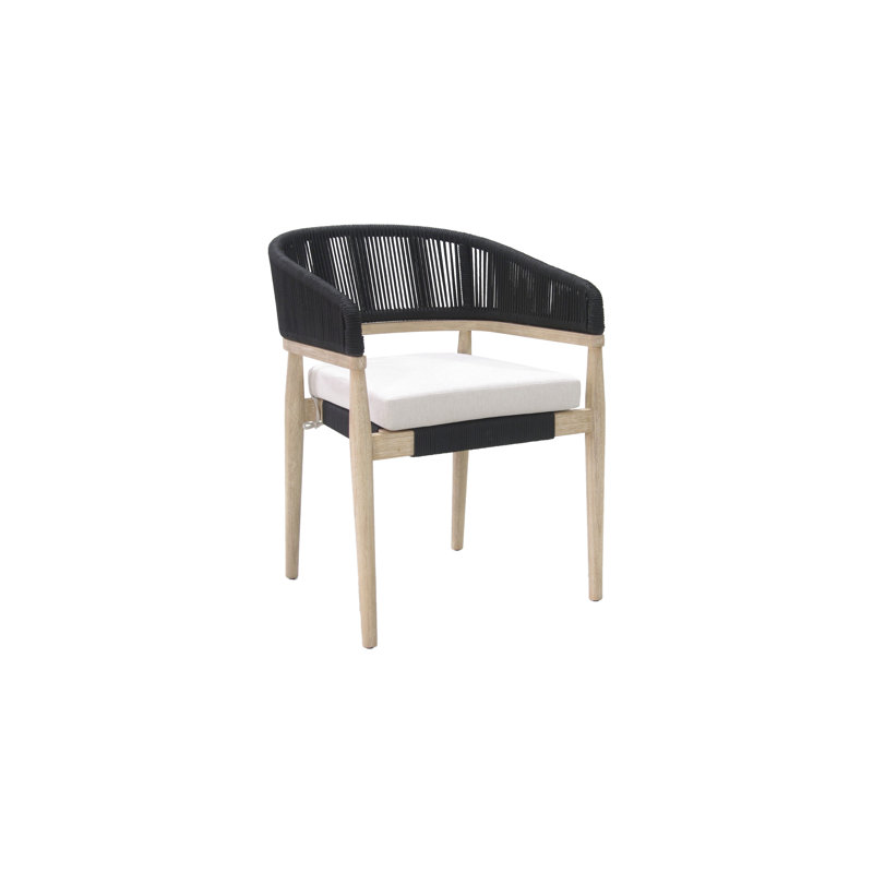 Chaise de salle à manger Posey Lochland, Noir, noir, noir, noir