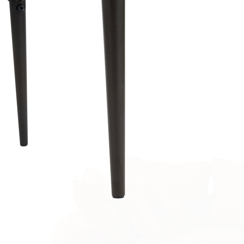 Tabouret de bar en métal et en cuir, Brun