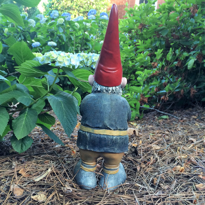 Mordecai Gnome Garden Statue, H 14 po x l 4,5 po x P 5 po