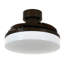 Ventilateur de plafond escamotable intérieur / extérieur de 36 po avec lumière et télécommande Orbit, ventilateur de plafond moderne Fandelier, technologie de conception brevetée, pales plus épaisses et plus résistantes, indice d'humidité, bronze huilé-1744842597