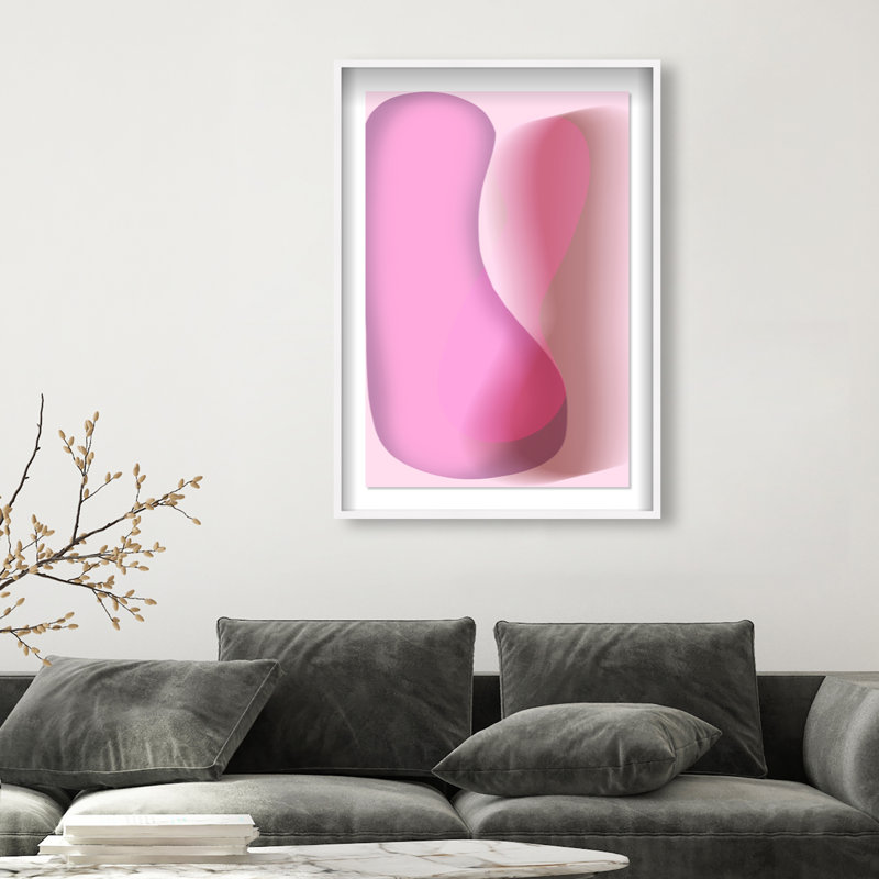 Dancing Lovers Print by Oliver Gal, 55.5"H x 37.5"W, White Shadowbox