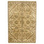 Hand Knotted Wool Area Rug in Gold