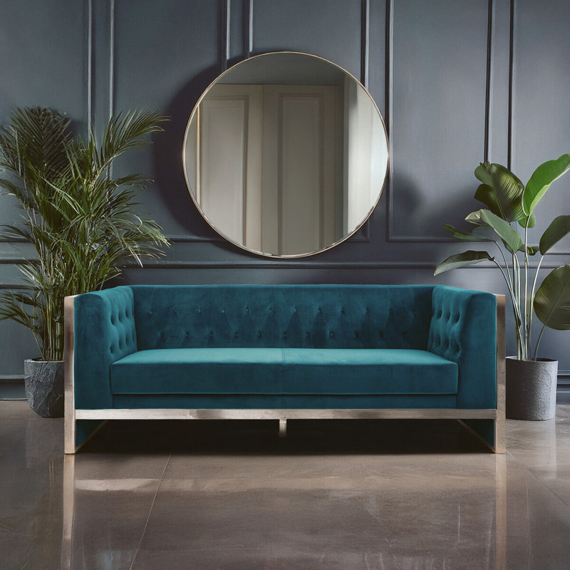 Danny 3 Seater Sofa, Teal