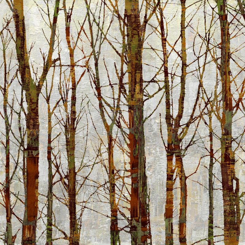 " Brown Branches " Painting Print, 12" H x 12" W x 1.25" D