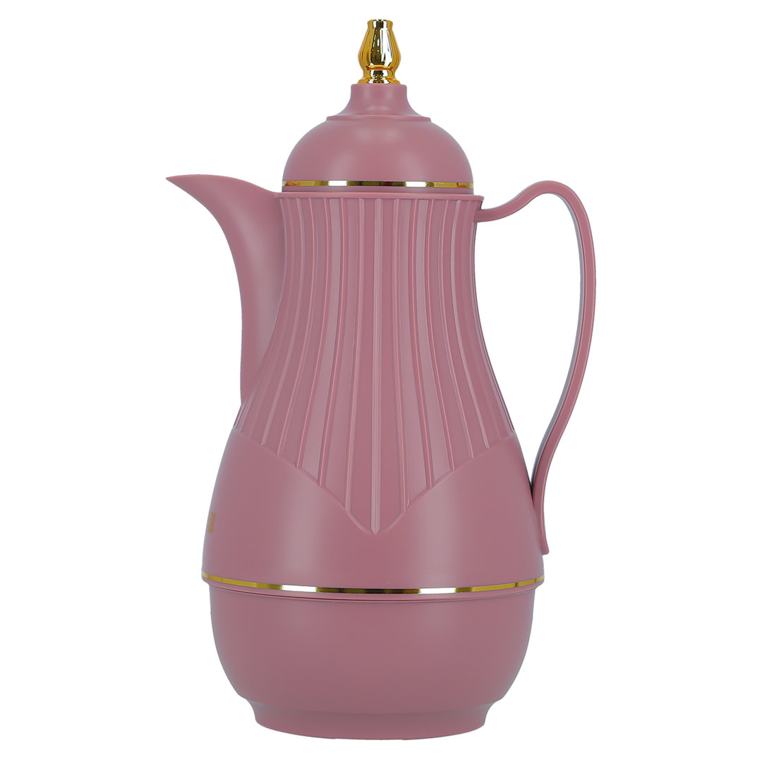 Royalford Glass Vacuum Flask, Vacuum Insulated Tea Carafe 1000ML -Heat & Cold Retention, Thermal Insulated Airpot