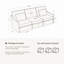 Canapé modulaire 100,8 po