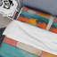 Ensemble de housse de couette bleu et orange-101243076