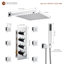 Système de douche mural Herathena 3 fonctions de luxe avec 6 jets de corps (valve brute incluse)-83303035
