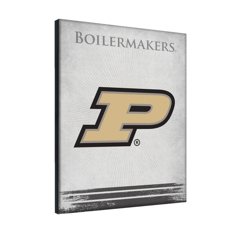 NCAA - Impression sur toile tendue, H 15 po x l 20 po x P 1 po, Boilermakers de Purdue