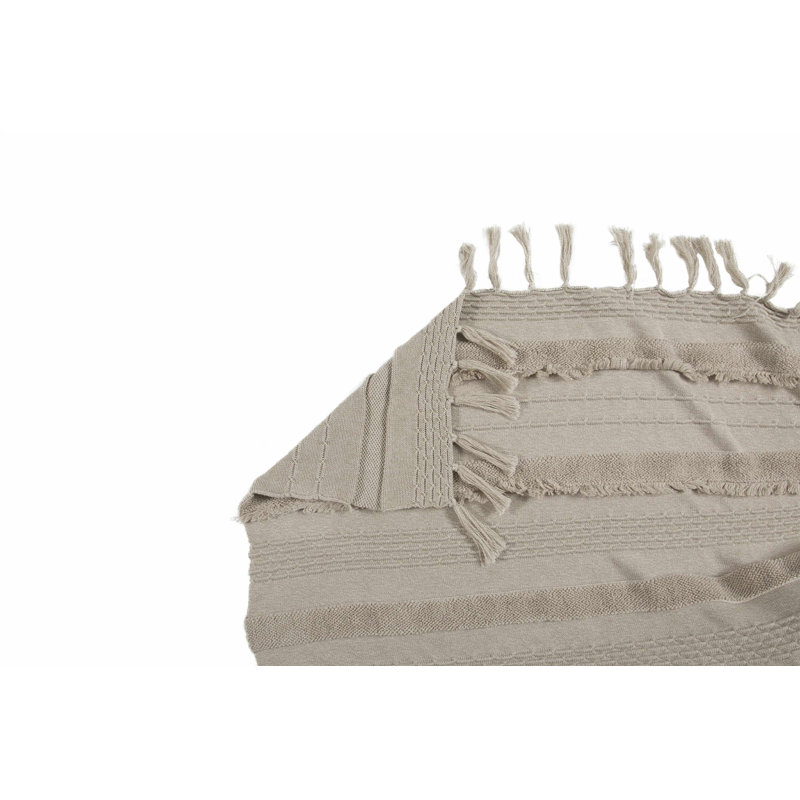 Dune White Air Knitted Cotton Kids' Throw Blanket