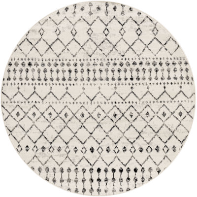 Tapis noir / ivoire Canisha Southwestern