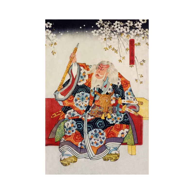 Old Samurai - Wrapped Canvas Painting, 66.04 cm H x 45.72 cm W x 1.91 cm D