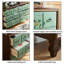 Armoire d'appoint verte et bois manufacturé vert