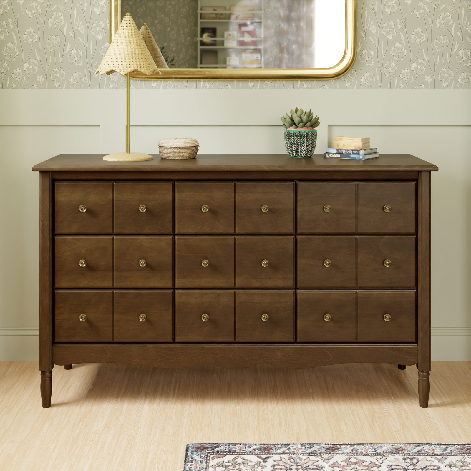 Liberty Kids 9 - Drawer Dresser, Natural Walnut