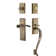Nostalgic Warehouse New York Plate S Grip Handleset with Single Cylinder Deadbolt and Swan Lever
