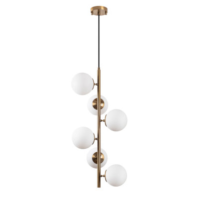 Lustre unique à 6 lumières Luper