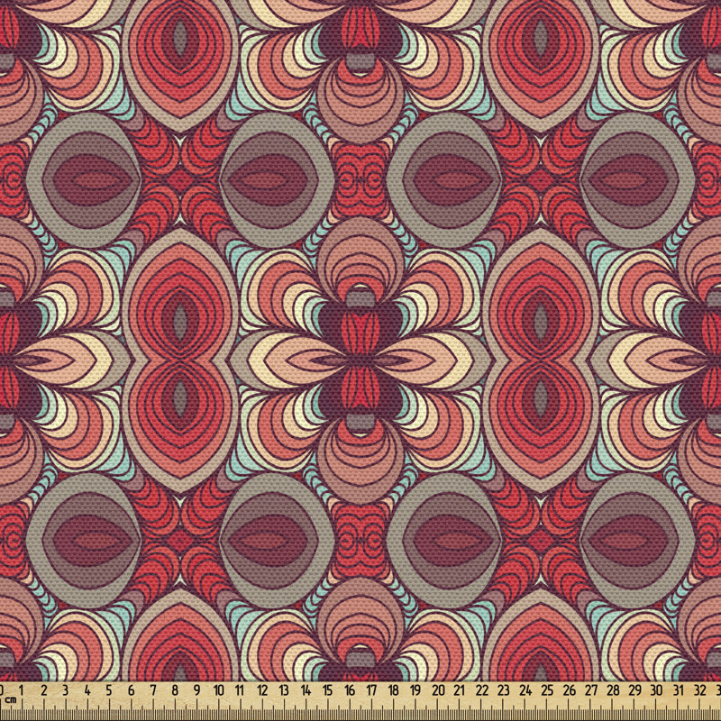 Tissu rétro Ambesonne, l 58 po x L 108 po