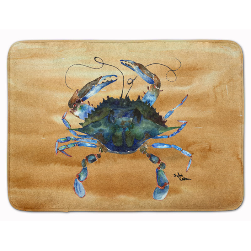Tapis pour salle de bain en mousse à mémoire crabe
