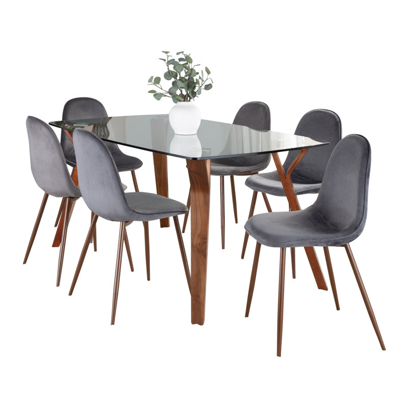 Ensemble repas pour 6 personnes Folia, Gris
