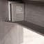 Bureau en L minimaliste, finition brune