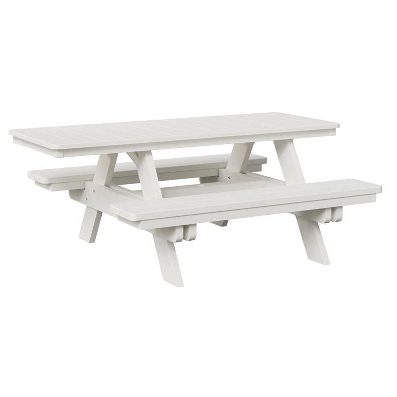 Table de pique-nique rectangulaire Berlin Gardens, Blanc