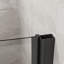 Porte de douche pivotante, porte de douche en verre trempé épais de 1/4 po, conception semi-sans cadre-111691902